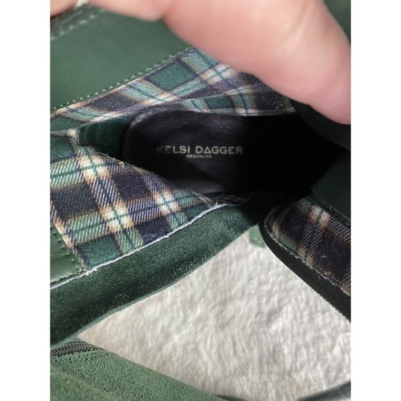 Kelsi Dagger Brooklyn Lace-Up Ankle Boots Dagger Forest green Suede Leather Sz 8 - Picture 8 of 14